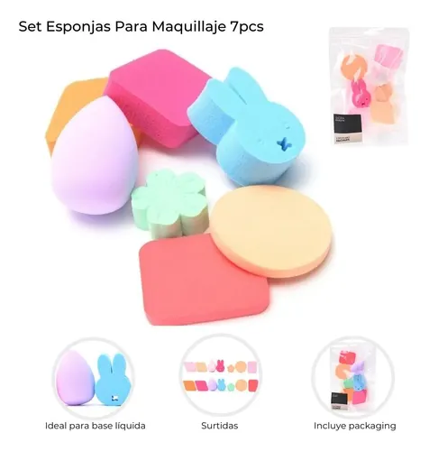 Set Esponjas Para Maquillaje Base Y Polvo X7u Skora 38915