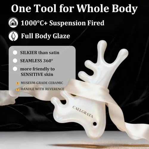 Herramienta 6-en-1 Gua Sha De Cerámica – Caelgrata
