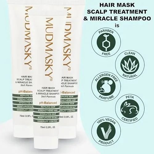 Mudmasky Mascarilla Capilar Tratamiento Y Shampoo