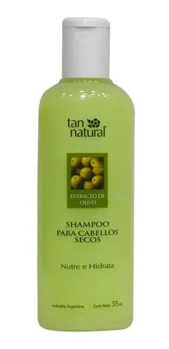 Shampoo Cabello Secos Extracto De Olivo 375ml Tan Natural