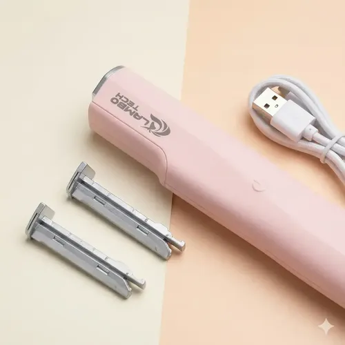 Depiladora Eléctrica Femenina Corporal Facial Recargable Usb