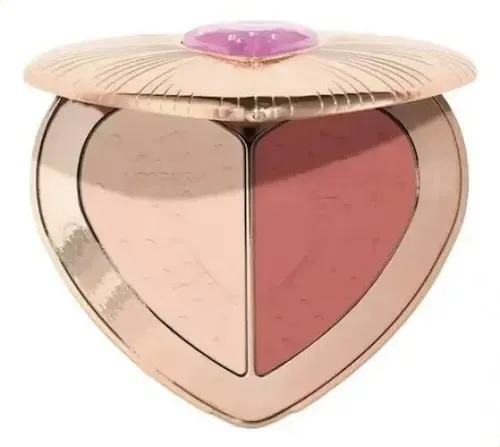Paleta Facial En Tono Melocotón, Acabado Luminoso Natural