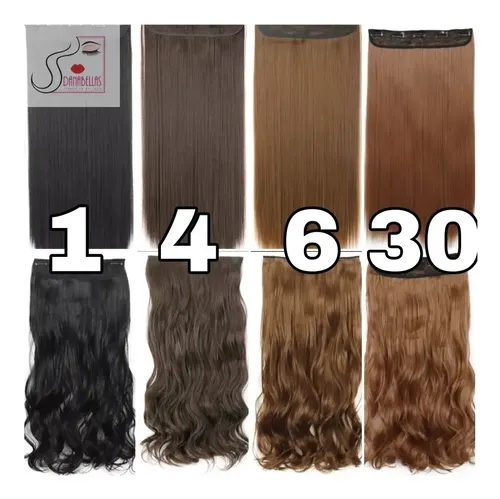 Extensiones Cortina Pelo Simil Natural Vincha Hilo Invisible