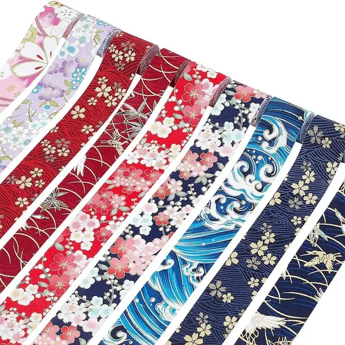 Kimono Japonés Estilo Floral Cinta De Algodón Impresa Color Mixto Japanese Kimono Floral