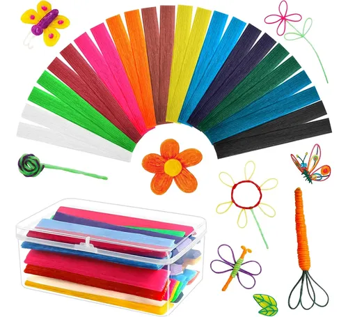 1200 Palitos De Cera Flexibles X13 Colores Con Caja