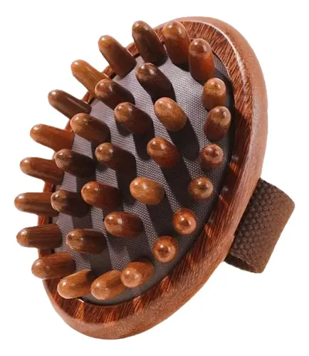 Cepillo Masajeador De Madera Para Cabello, Cabeza Manual Yyt