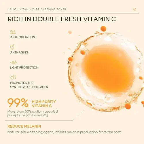 Tónico De Vitamina C, 100ml, Cuidado De La Piel Brillante