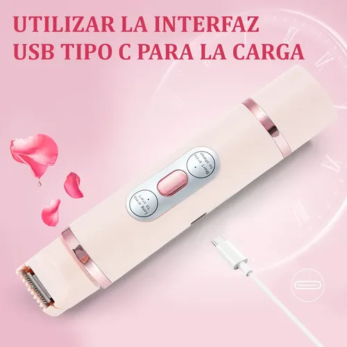 Rasuradora Mujer Electrica 2en1 Doble Cabeza Sin Atascar