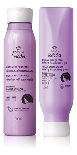 Kit Tododia Cabello Rizos Mora Y Óleo De Coco