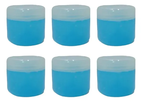 Combo Gel Azul Barberia Peluqueria 6 Unidades X230g