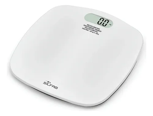 Balanza Digital Personal Silfab Blanca Hasta 180kg Be209
