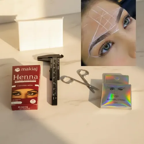 Kit Para Delineado De Cejas Henna Makiaj Cast Medio Varios