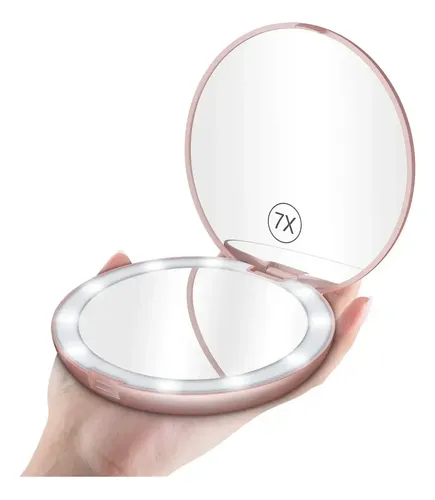 Espejo De Maquillaje De Viaje Con Luz Led Benbilry, 1x/7x…