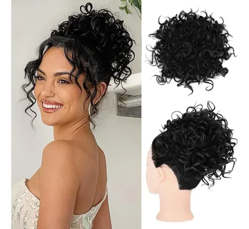 W Nuevo Postizos Rizados Accesorio Para Cabello Corto W