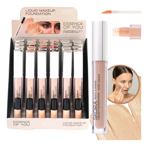 Base Liquida Correctora Skora C/ Aplicador Para Maquillaje