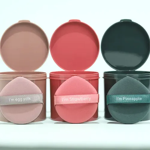 Almohadilla De Esponjas De Maquillaje De 7 Piezas En Caja .