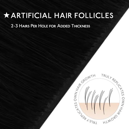 Extensiones De Cabello Humano Invisi Edge 14in 50g Jet