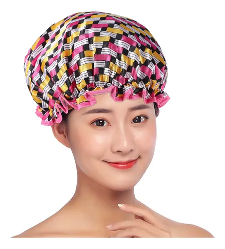 Patrón De Impresión De Gorros De Baño Impermeables Reutiliza