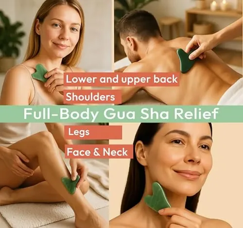 Herramienta Facial Jade Gua Sha, 100% Natural, De Xiuyan Jad