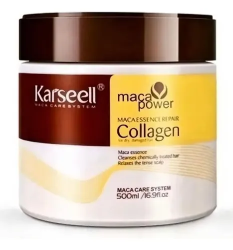 Tratamiento Capilar Colágeno 500ml Karseell Máscara Kit X2