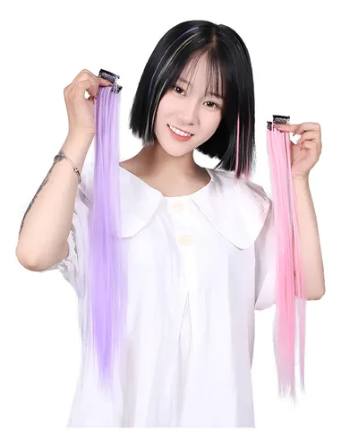 Pelucas Sintéticas Con Clip For Extensiones De Cabello Colo