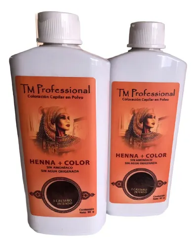 Henna + Color Tm Professional Tintura Capilar En Polvo X90gr Tono 3 Castaño Intenso