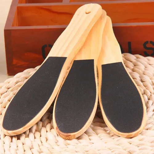 2 Piezaslimas Para Pies Doble Cara De Madera Pedicura Z //