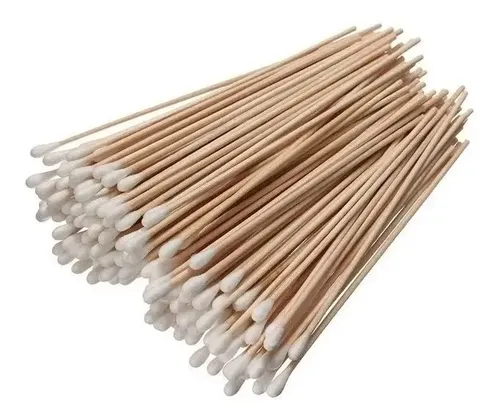 Hisopos Madera Largos No Estéril X100u. (5 Paquetes)