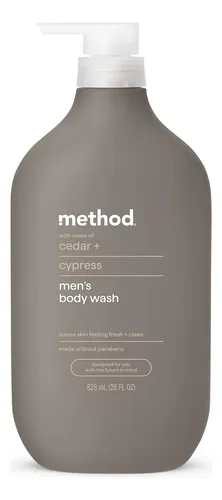 Gel De Baño Method Men De Cedro Y Ciprés, 28 Onzas