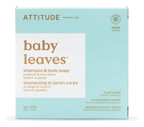Champú Y Jabón Corporal En Barra Attitude Baby Good Night 90