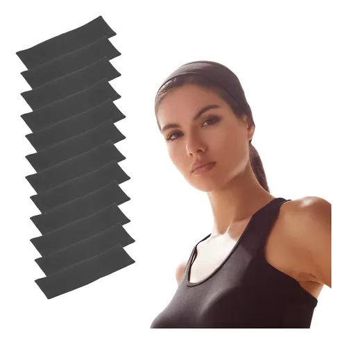 ..12 Cintas Deportivas Para El Pelo, Transpirable..