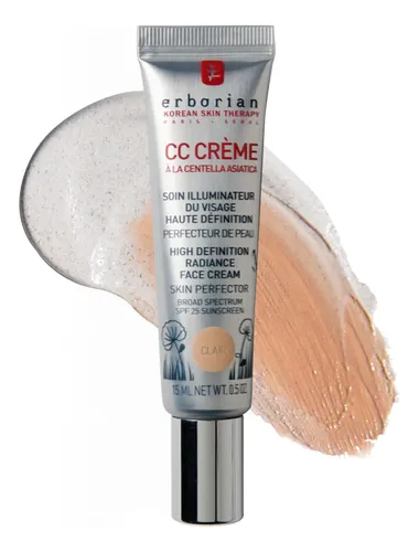 Crema Correctora De Color Erborian Cc Cream Con Centella Asi