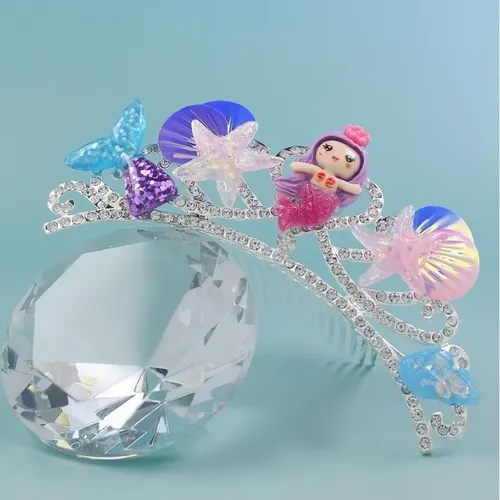 Diadema Con Forma De Corona En Forma De Corazón, Suave Y Cóm Rosa
