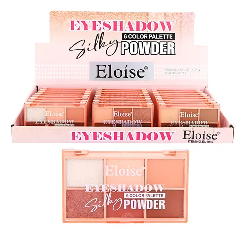 Paleta De Maquillaje 6 Tonos Sombras Para Makeup De Ojos