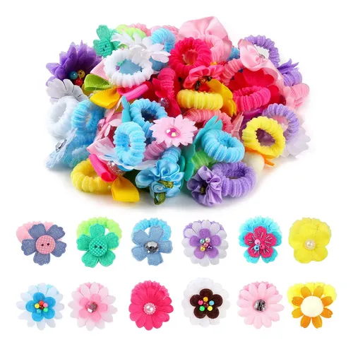 Cintas Elásticas Zifengcer Con Forma De Flor Para Niñas Pequ
