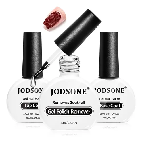 Set De Removedor De Gel Para Uñas Jodsone 3pcs 10ml