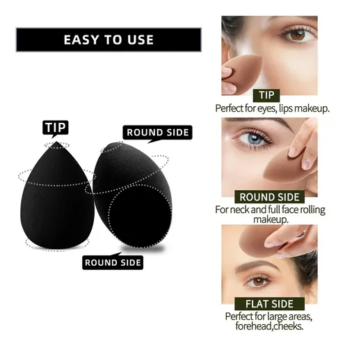 E. Makeup Sponges – Set Of 12 Makeup Sponges