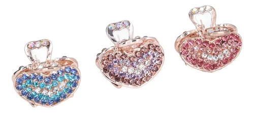 3 Horquillas Para El Pelo De Tres Colores, Diseño Elegante,