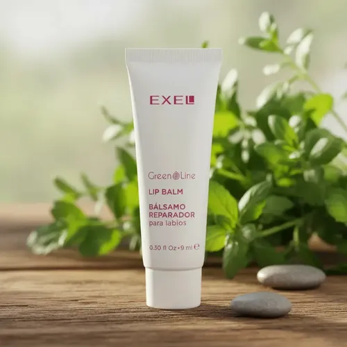 Bálsamo Reparador Intenso De Labios Exel Green Line 9ml