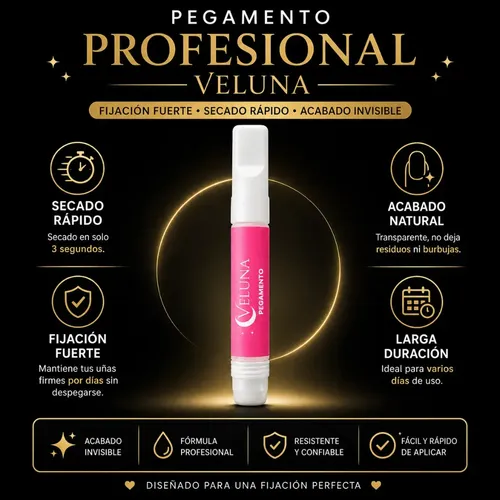 Uñas Press On Para Pies Kit Completo Reutilizable Veluna – Nude Pálido