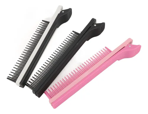 Peineta Con Clip, 3 Unidades, Para Estilista, Plancha De Cab