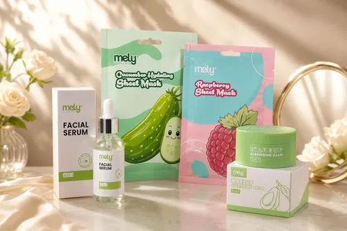 Combo Skincare Mely Serum+ Mascarillas+ Balsamo Desmaquillan