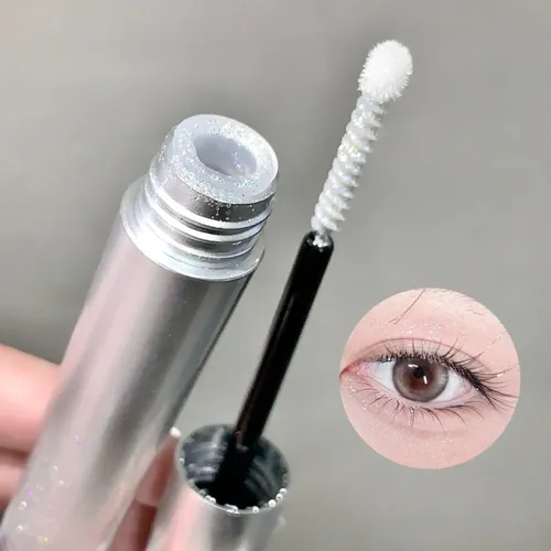 Máscara De Pestañas Con Purpurina Y Maquillaje Brillante De