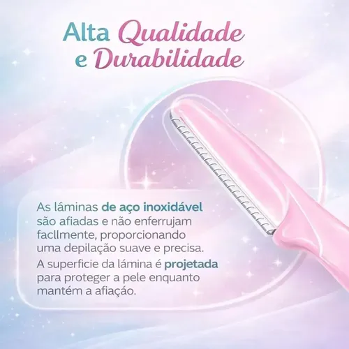 Kit 6 Navajas Dermaplaning Para Cejas Y Rostro Acero Inoxida