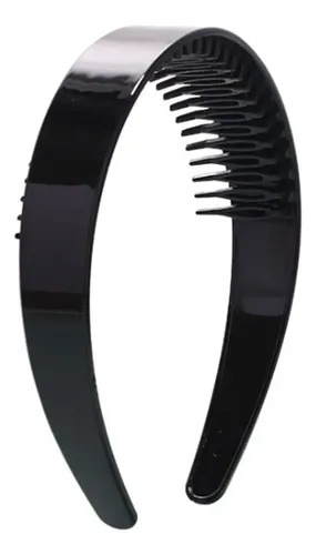 Elegante Diadema Nupcial Con Forma De Peine Dentado Liso