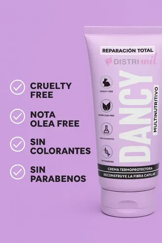 Tratamiento Capilar Sin Enjuague Dancy Reparacion Total Multinutritivo Hidratante Con Aceite De Coco Y Manteca Karite X150g Reconstruye La Fibra Otowil
