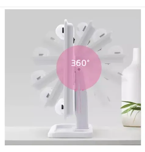 Espejo De Maquillaje 4 Focos Led Rotable 360°touch