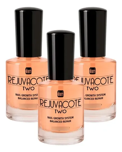 Duri Rejuvacote 2 Base Y Top Coat 3-pack Fortalecedor Uñas