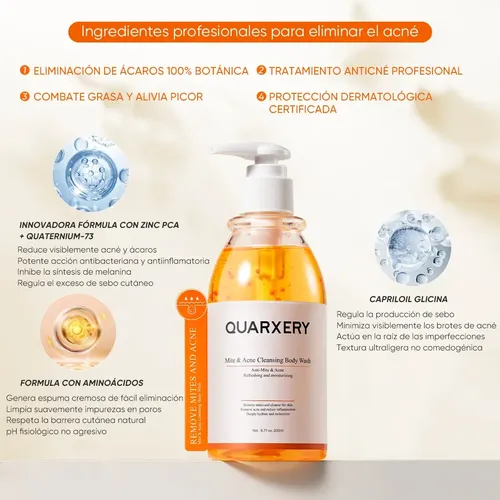 P/j Gel Corporal Limpiador Antiacné Y Ácaros 250ml Control