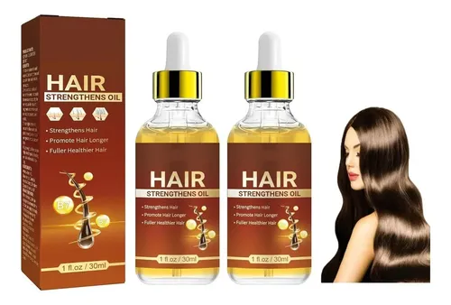 2×aceite Capilar 30 Ml Con Biotina Y Sérum Ricino Para